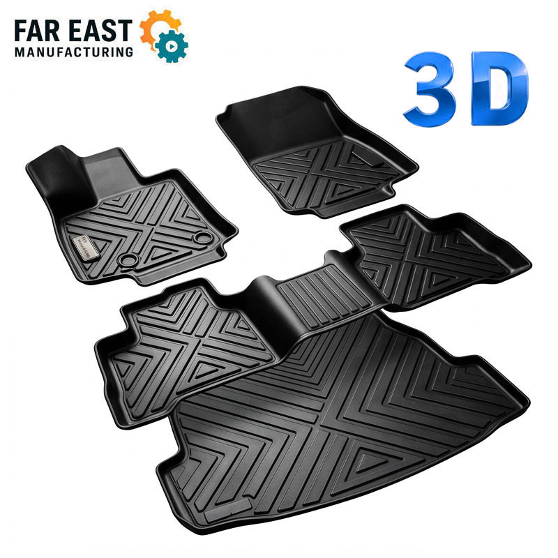 3D TPE कार फ्लोअर मॅट्स